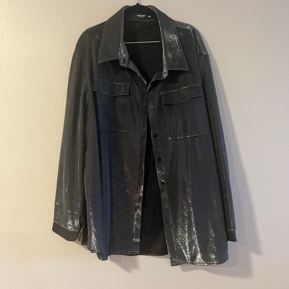 Black Shimmer Shirt - Picture 1 of 5